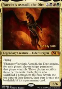 Mint/Near-Mint, English - 1 x MTG Vaevictis Asmadi, the Dire - Prerelease Foil P - Image 1