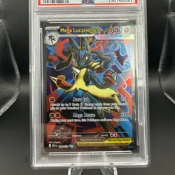 2025 Pokemon Mega Evolutions EN Mega Lucario Ultra Rare Graded PSA 10 Slab - Image 2