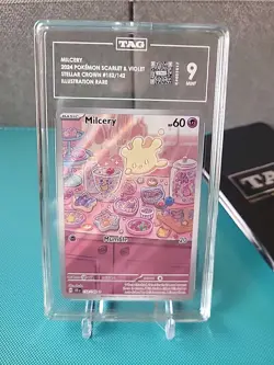 Milcery 152/142 - TAG Mint 9 - Pokemon TCG Stellar Crown Illustration Rare - Image 2