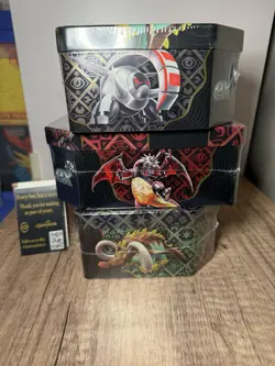 Pokemon TCG Scarlet&Violet Paldean Fates Collector 3x Tin Set (Sealed) - Image 2