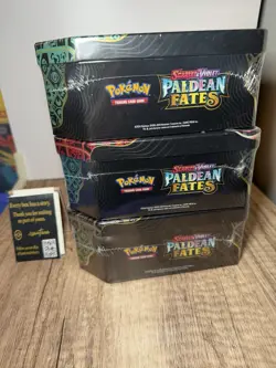 Pokemon TCG Scarlet&Violet Paldean Fates Collector 3x Tin Set (Sealed) - Image 3