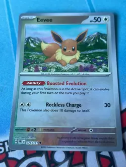 Pokemon Eevee - Pokeball - 074/131 - Scarlet & Violet Prismatic Evolutions NM - Image 1