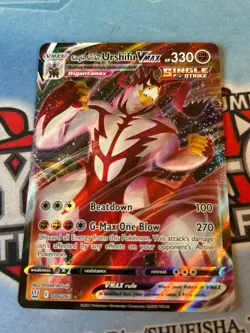 Pokemon Single Strike Urshifu VMAX Ultra Rare SWSH05: Battle Styles 086/163 NM - Image 1