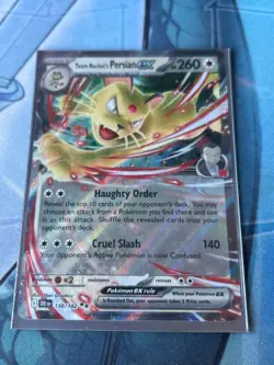 Pokemon Team Rocket's Persian Ex 150/182 - Double Rare - Destined Rivals NM - Image 1