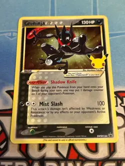 Pokemon Greninja Shining SWSH144 Holo SWSH Promos Gold Star NM - Image 1