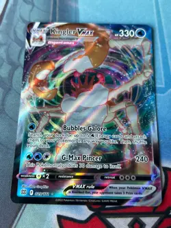 Pokemon Kingler VMAX - 029/172 - Full Art Ultra Rare Near Mint Brilliant Stars - Image 1