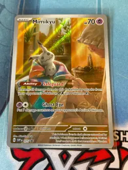 Pokemon Mimikyu - SVP 075 Paldean Fates Scarlet & Violet Black Star Promo - Image 1