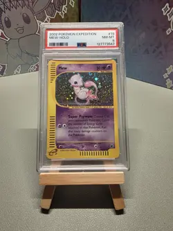 2002 POKEMON EXPEDITION #19 MEW-HOLO PSA 8 - Image 1