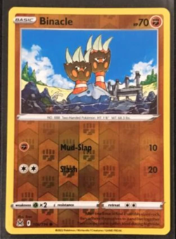 Pokemon - Binacle - 106/196 - Reverse Holo - Lost Origins - NM/M - NEW - Image 1