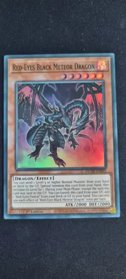 Red-Eyes Black Meteor Dragon - Yugioh TCC - Super Rare - LP - 1st Edition - Image 1