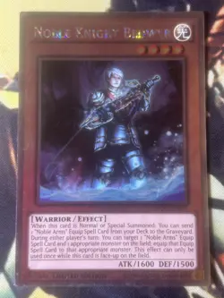 Yugioh: Noble Knight Bedwyr - NKRT-EN002 - Platinum Rare - Limited Edition - LP - Image 1