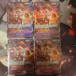 Shanks OP13-065 R Carrying on His Will - ONE PIECE Card Game Japanese set of 4 - Image 1