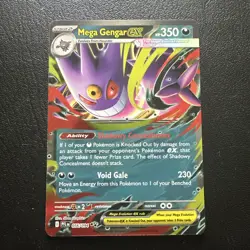 Mega Gengar EX 056/094 Double Rare Card - Phantasmal Flames Set - Pack Fresh - Image 1
