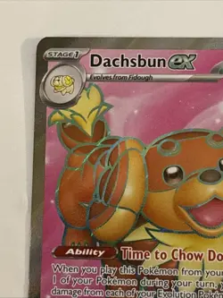 Pokemon Dachsbun EX TCG Sv07: Stellar Crown Ultra Rare Holo Card 160/142 - Image 2