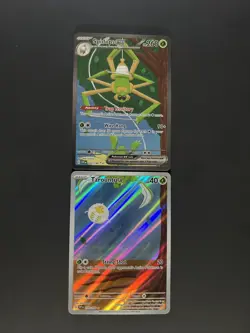 Pokemon TCG Tarountula IR 199/198 & Spidops SIR 243/198 Card Scarlet & Violet - Image 1