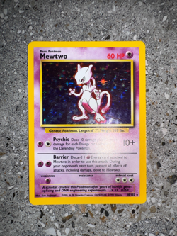Pokemon TCG Cards Mewtwo 10/102 Base Set Holo Rare EXC - Image 4