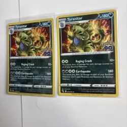 Pokemon Go Tyranitar - X2 Cards Holo And Reverse Holo - A211 - Image 2