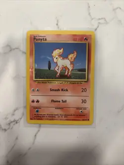 PONYTA - Base Set - 60/102 - Common - Pokemon Card - Unlimited Edition - NM - Image 1