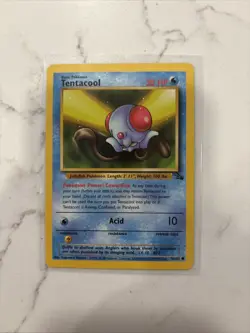 Pokemon Card Tentacool 56/62 Fossil Unlimited WOTC - Image 1