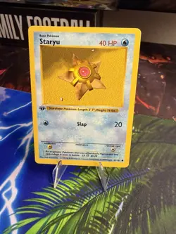 Pokemon Staryu 65/102 1st Edition Shadowless Base Set Card - Image 1