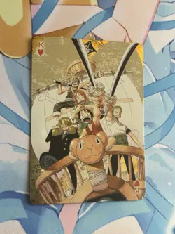 Official One Piece Jump Gold Playing Card Mint - Straw Hat Crew King of Hearts - Image 1