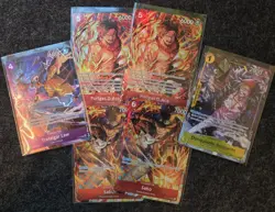 Sabo, Ace, Law, Rosinante (Illustration Box Vol.5 &6) One Piece Promo Cards Lot - Image 1