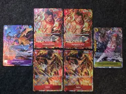 Sabo, Ace, Law, Rosinante (Illustration Box Vol.5 &6) One Piece Promo Cards Lot - Image 2