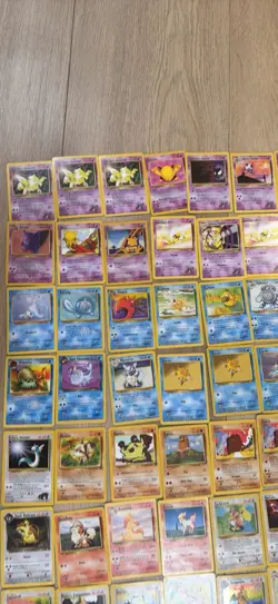 1999 POKEMON base CARDS Vintage lot. Pikachu. dragonite. 166Cards - Image 2