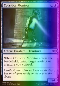 MTG Magic the Gathering Corridor Monitor (46/415) Double Masters NM FOIL - Image 1