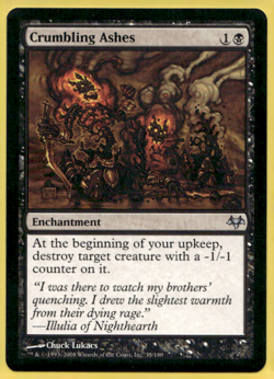 CRUMBLING ASHES EVENTIDE EVE UNCOMMON ENCHANTMENT MTG 35 - Image 1