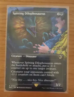 MTG Spitting Dilophosaurus (Borderless) - Jurassic World (NM) - Image 1