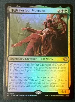 1x MTG High Perfect Morcant *FOIL* - Lorwyn Eclipsed Rare! NM - SHIPS TODAY! - Image 1