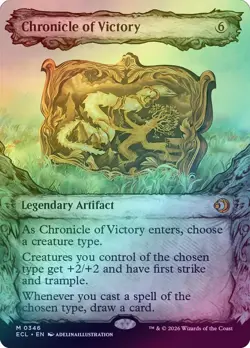 (FOIL SHOWCASE) Chronicle of Victory (346) - Lorwyn Eclipsed (ECL) - MTG - Image 1