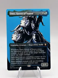 Omo, Queen of Vesuva 0014 Borderless Commander: Modern Horizons 3 M3C MTG NM - Image 1