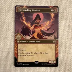 Firebending Student R0342 Showcase MTG Avatar: The Last Airbender Magic NM - Image 1