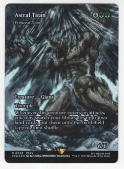 MTG Final Fantasy Through The Ages Foil Rare #0048 Astral Titan - Image 1