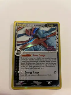 Deoxys 3/110 Heavily Played EX Holon Phantoms Stamped Reverse Holo Rare Pokemon - Image 1