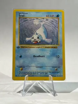 Seel 1st Edition Pokemon Base Set 41/102 Shadowless LP - Image 1