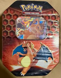 Pokemon TCG SEALED Hidden Fates Tin [Charizard GX] SM: Hidden Fates 2019 - Image 1