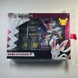 Pokemon TCG: Celebrations Dark Sylveon V New Jmesher Shipping Extra Label - Image 1