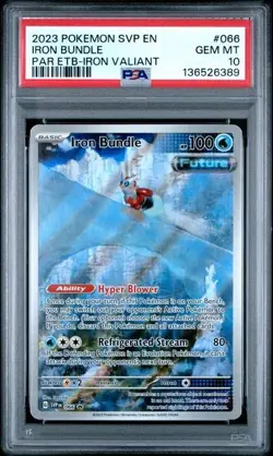 💎 PSA 10 2023 Pokemon Svp English Black Star Promo #066 Iron Bundle Valiant - Image 1
