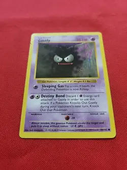 Pokemon: Gastly & Haunter - Shadowless Base Set 1999 Vintage WOTC - MP / HP - J7 - Image 4