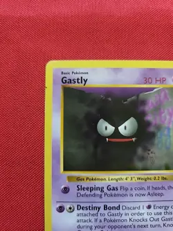 Pokemon: Gastly & Haunter - Shadowless Base Set 1999 Vintage WOTC - MP / HP - J7 - Image 5