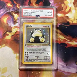 ITALIAN PSA6 Snorlax Holo 1st Edition Jungle Pokemon TCG POP5 - Image 1