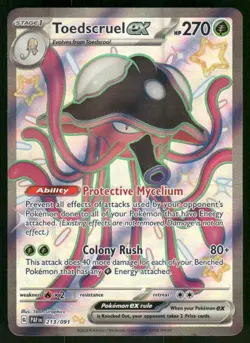 Toedscruel ex - 213/091 Shiny Ultra Rare Holo NM Pokemon SV: Paldean Fates - Image 1