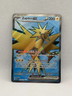 Pokemon Scarlet and Violet 151 Zapdos EX 192/165 - Image 1