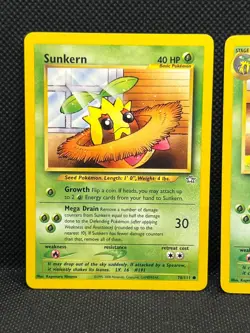 Pokemon Tcg Sunkern 78/111 & Sunflora 50/111 Neo Genesis Non Holo - Image 2