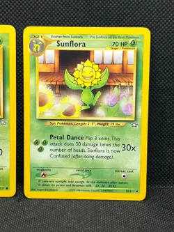Pokemon Tcg Sunkern 78/111 & Sunflora 50/111 Neo Genesis Non Holo - Image 3