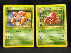 Pokemon Tcg Paras 85/130 & Parasect 55/130 Non Holo Base Set 2 - Image 1
