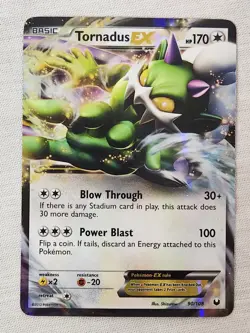 NM Tornadus EX - Holofoil 90/108 Dark Explorers Pokemon TCG - Image 1